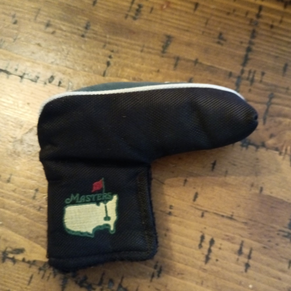 Masters Tournament Golf Blade Putter Headcover Black Green White b1